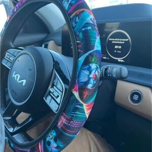 Horror theme cartoon steering wheel cover. NEW